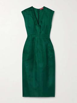 Bichette silk-organza midi dress
