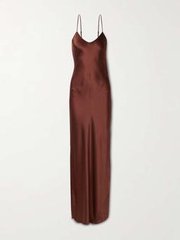 Cami silk-satin gown