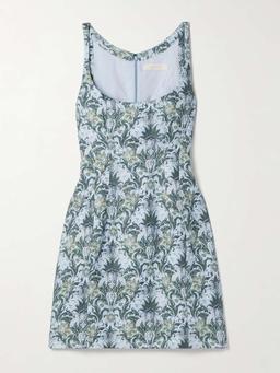 Sanne floral-print linen mini dress