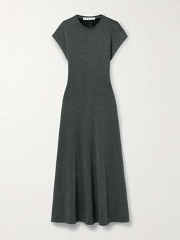 Melanie ribbed cotton-blend maxi dress