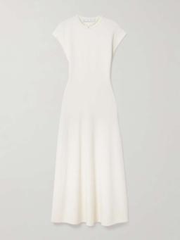 Melanie ribbed cotton-blend maxi dress