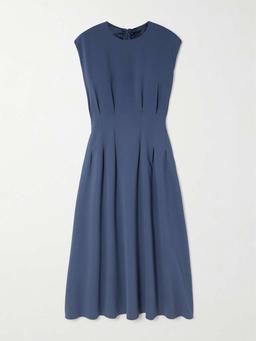Delma pleated cady midi dress