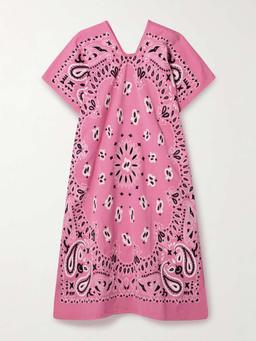 Embroidered cotton-blend huipil