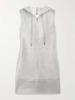 Printed satin mini dress