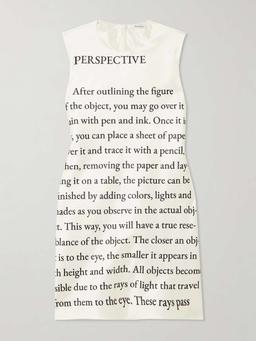 Printed satin mini dress