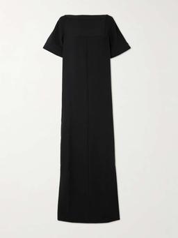 Clelia open-back crepe gown