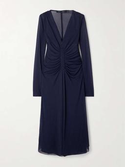 Kerstin ruched jersey midi dress