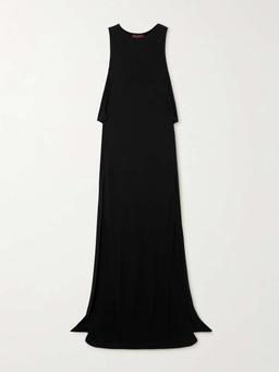 Draped crepe gown