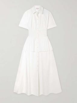 Boogie Woogie Bugle Boy cotton-poplin maxi shirt dress