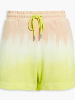 Tie-dyed French cotton-terry shorts