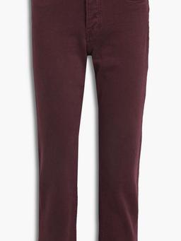 Maya cropped high-rise slim-leg jeans