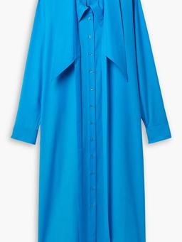 Wool maxi shirt dress
