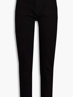High-rise slim-leg jeans