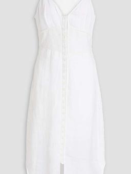 Criseli broderie anglaise ramie midi dress