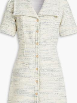 Cotton-blend tweed mini dress