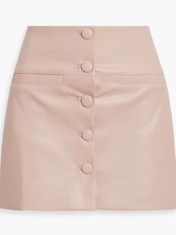 Faux leather mini skirt