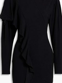 Samina ruffled stretch-cotton jersey mini dress