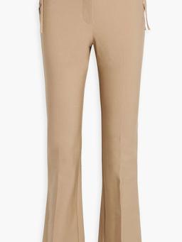 Curtis lace-up cotton-blend bootcut pants