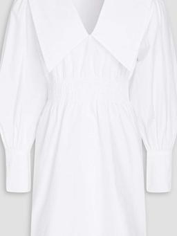 Cotton-poplin mini dress