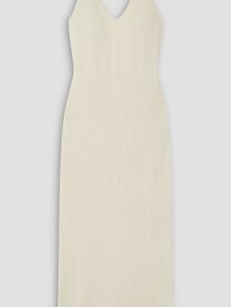 Viola ribbed silk and cashmere-blend maxi dress