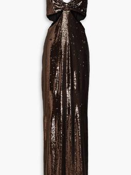 Chloe cutout sequined tulle gown