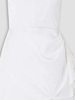 Crawford sequin-embellished satin-crepe mini dress