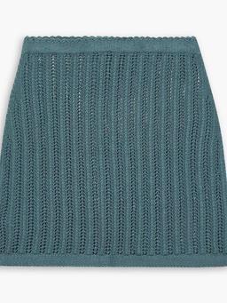 Mirana crocheted Pima cotton mini skirt