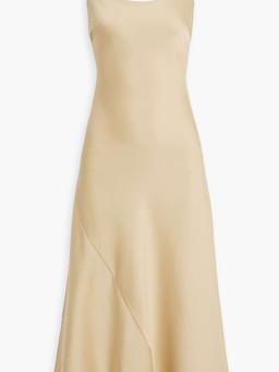 Emery satin-crepe midi slip dress
