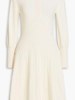 Ribbed stretch-knit dress