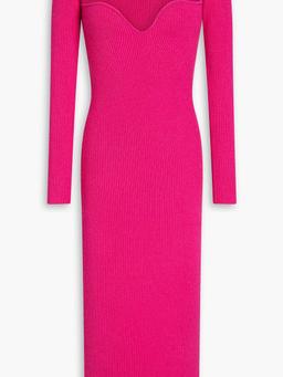 Coco ribbed cashmere midi dress