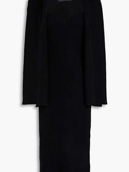 Coco ribbed cashmere midi dress