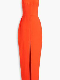 Cutout crepe maxi dress