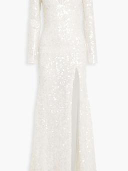 Fleur sequined tulle gown