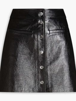 Faux leather mini skirt