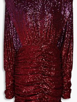 Nikita ruched sequined tulle mini dress