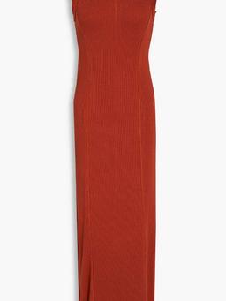 Ribbed jersey maxi dress