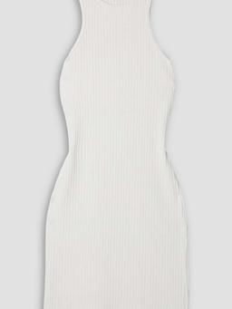 Ribbed stretch-cotton jersey mini dress