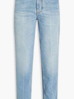 High-rise straight-leg jeans