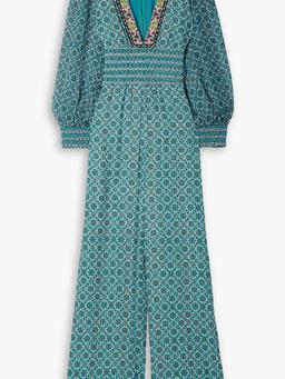 Reba printed crepe jumpsuit