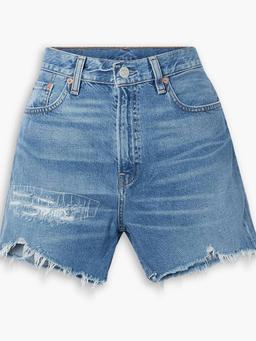 Nic distressed denim shorts