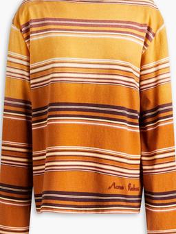 Enos striped cotton-jersey top