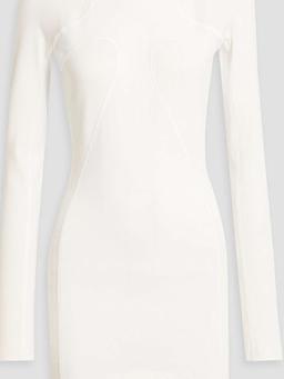 Ribbed cotton-jersey mini dress