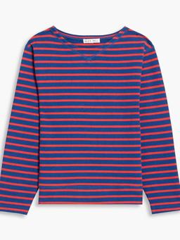 Lakeside striped cotton-jersey top