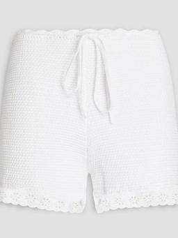 Crocheted cotton shorts