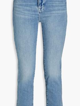Le High Straight cropped mid-rise straight-leg jeans