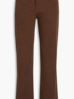 High-rise straight-leg jeans