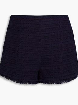 Cotton-blend tweed shorts