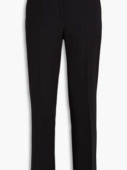 Twill straight-leg pants