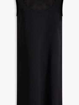 Cutout crepe mini dress