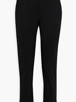 Wool-blend twill slim-leg pants